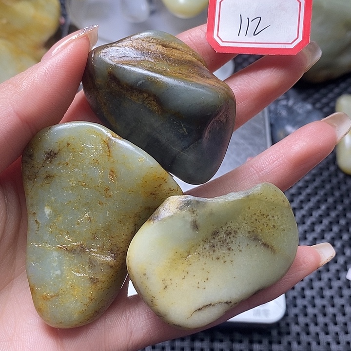 和田玉未镶嵌挂件112