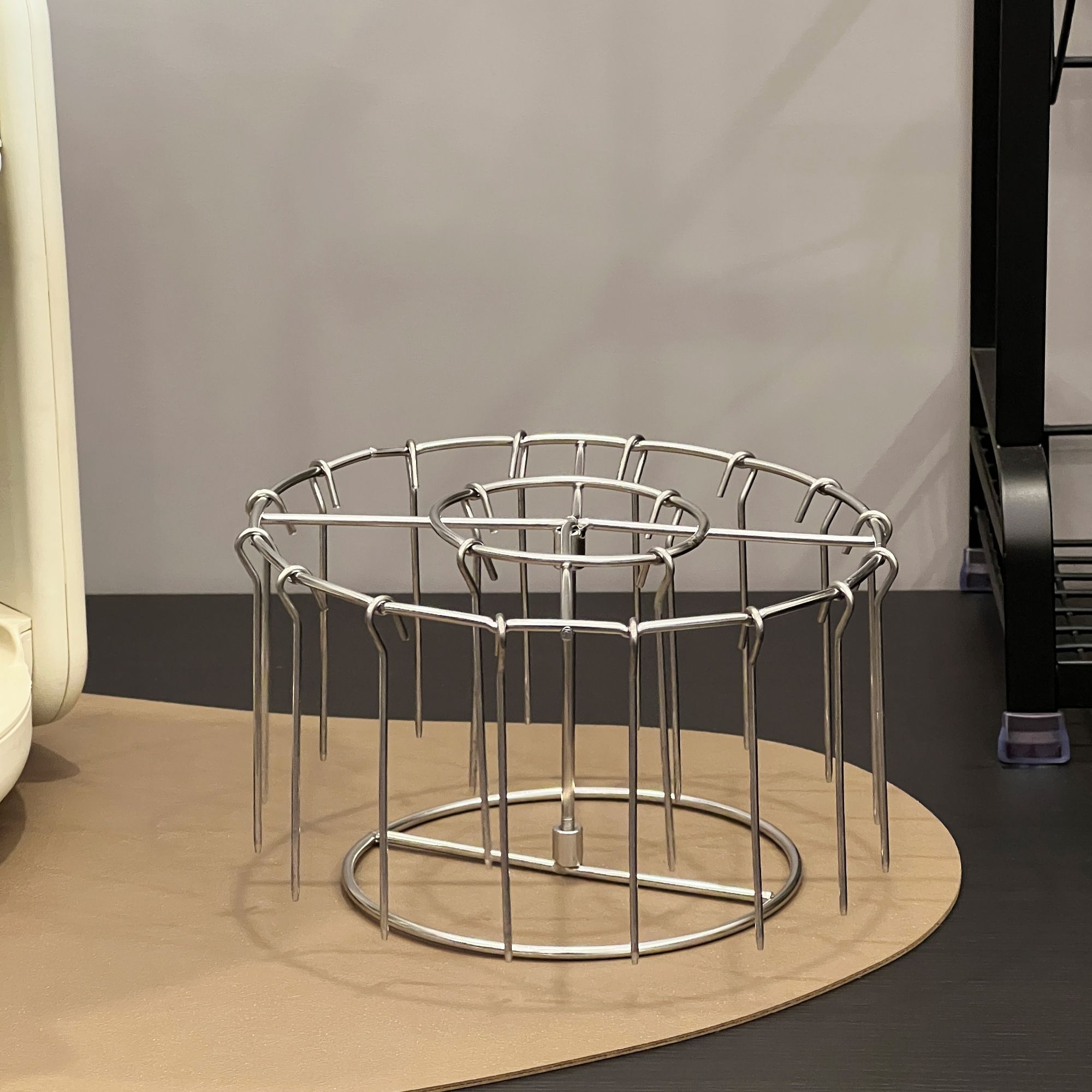 烧烤架空气炸锅 家用不锈钢烤架烤箱立式免翻面烤串架签子烤肉