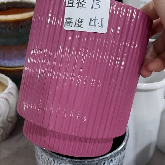 多肉绿植陶瓷花盆9.9包邮，有孔