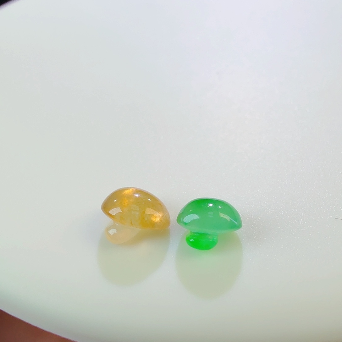 翡翠裸石炸光蘑菇