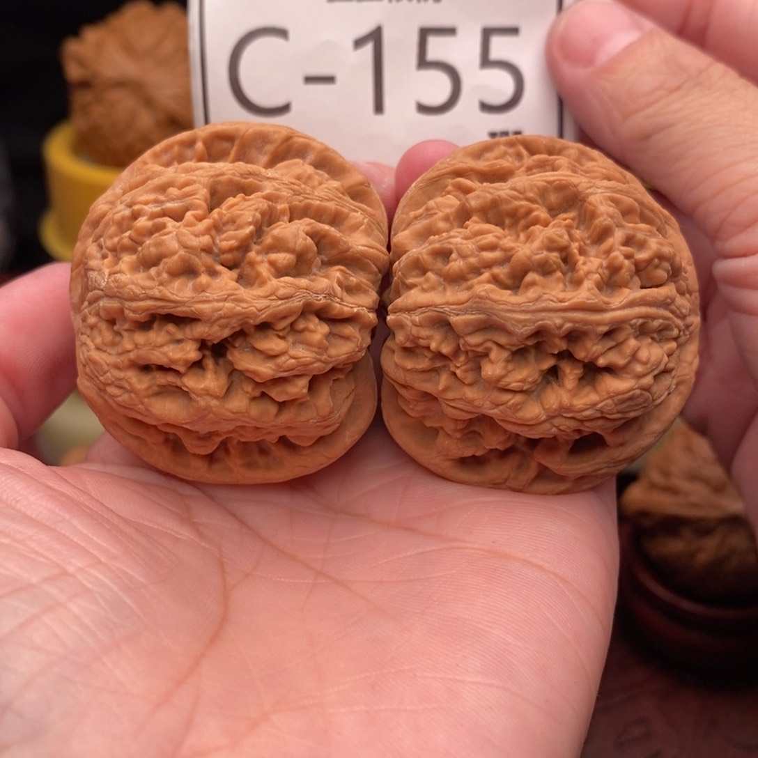 文玩核桃把件粗筋45