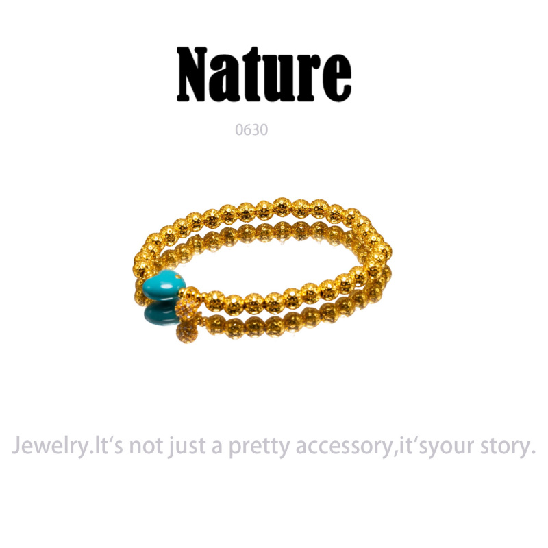 镀K金 Nature  手链~0630（15+3cm）