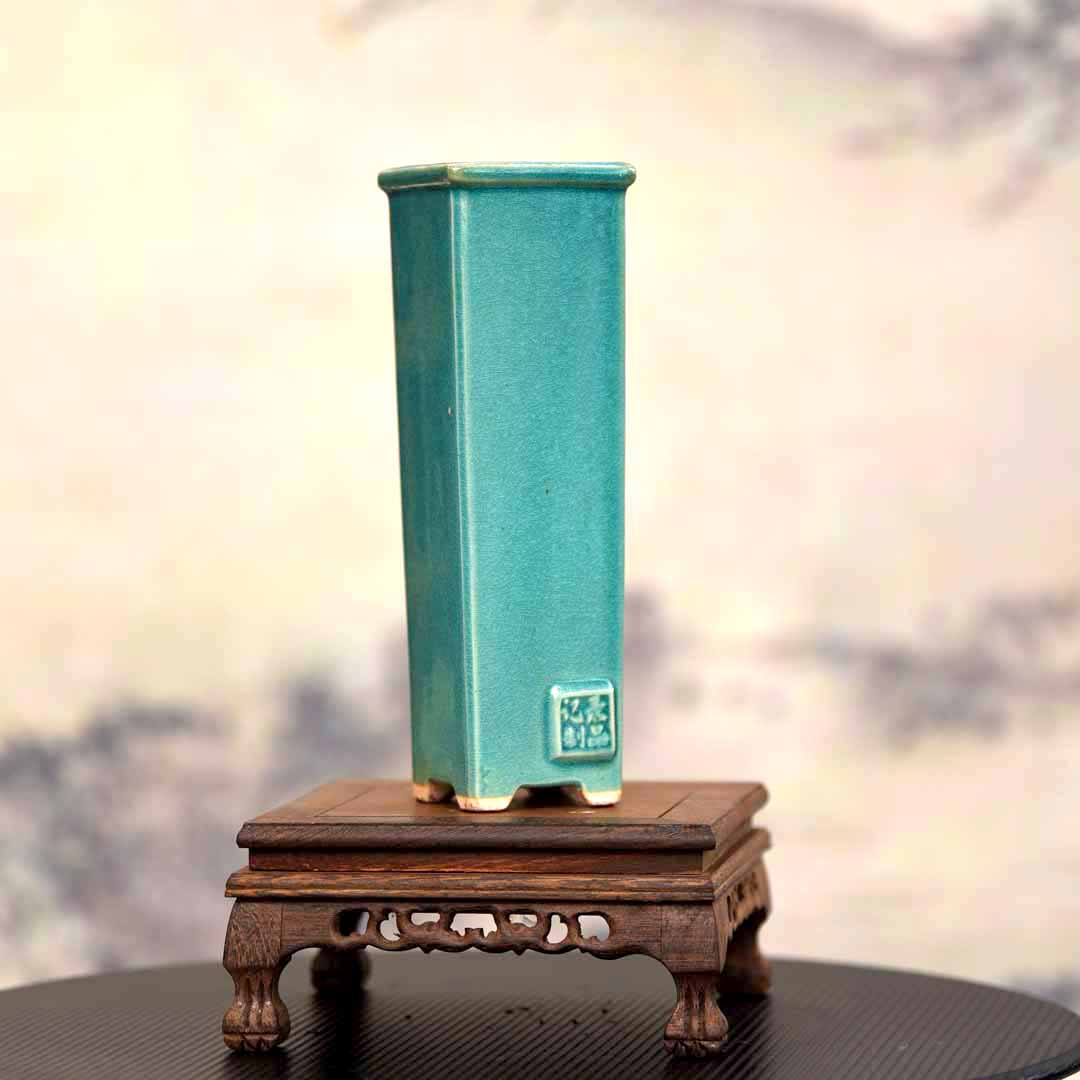 录品记25cm悬崖签筒花盆