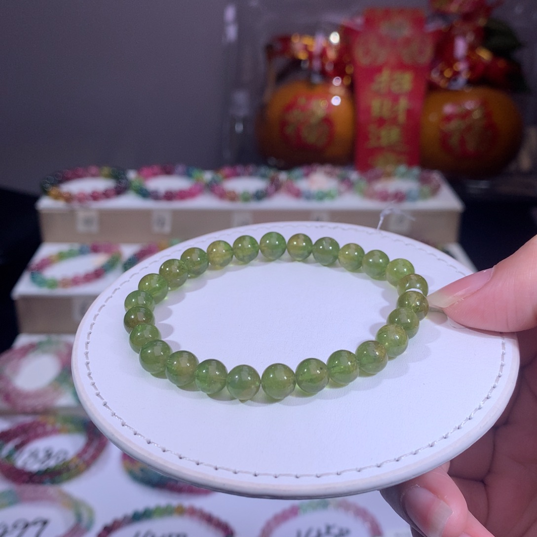 碧玺手链合金碧玺