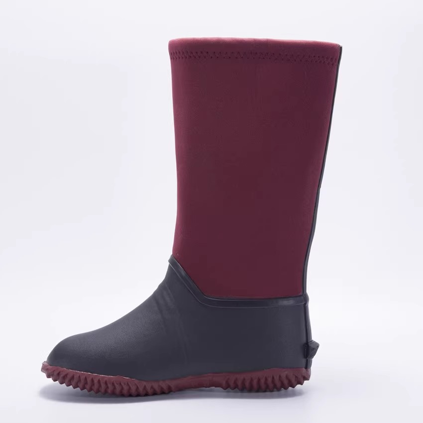 柔软轻巧橡胶男款雨鞋加厚保暖水鞋纯色胶鞋高筒靴套鞋男女水桶鞋