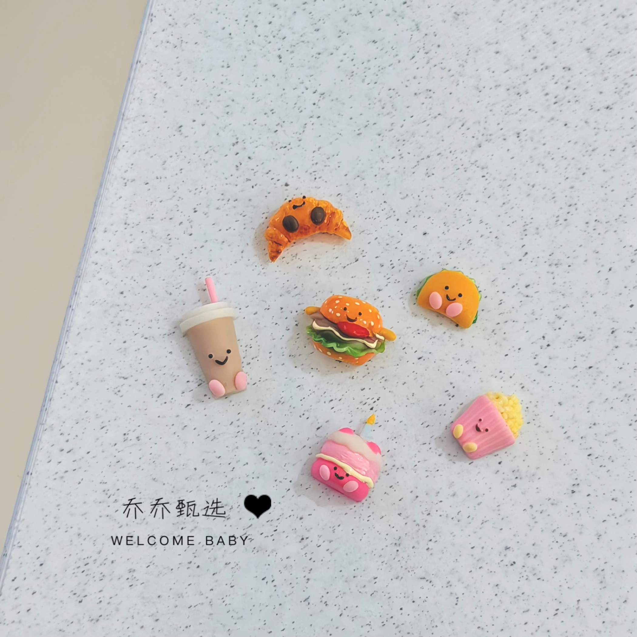 DIY手工雕花小配件宠物发夹手工美甲饰品手工发饰卡通饰品