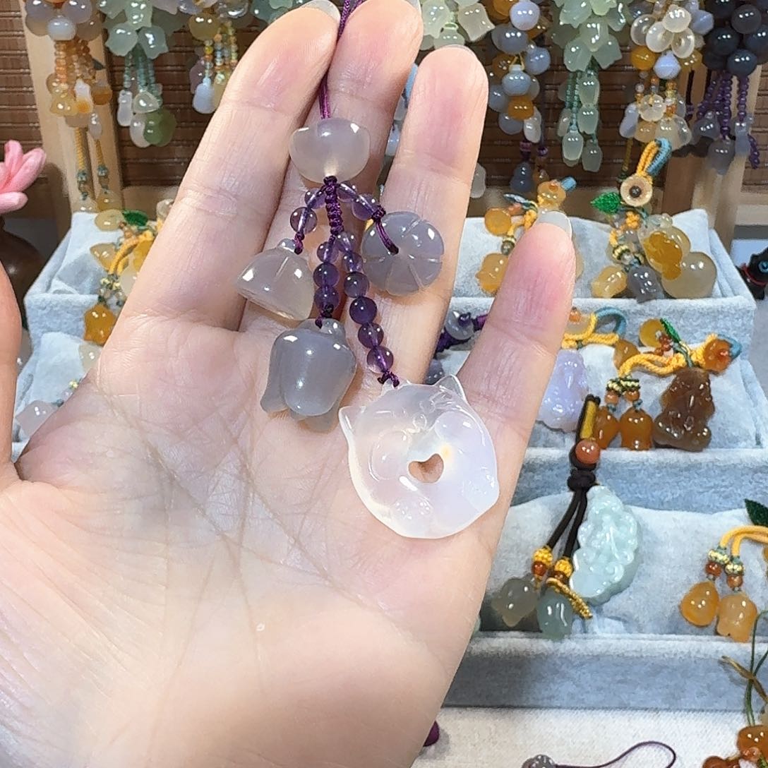 玛瑙/玉髓挂件未镶嵌