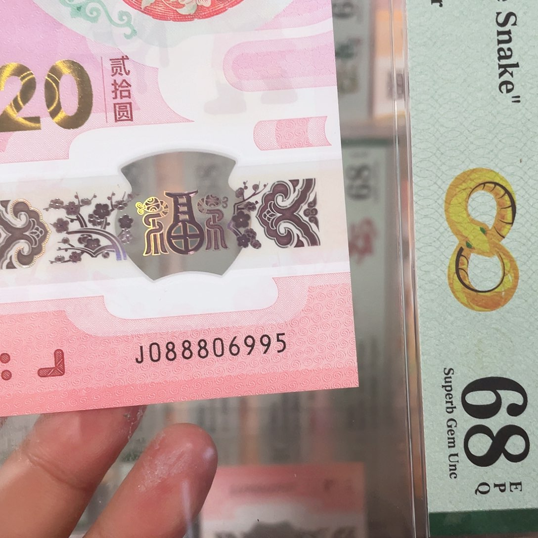 塑料蛇钞0888发财蛇圆圆95至尊！088806995