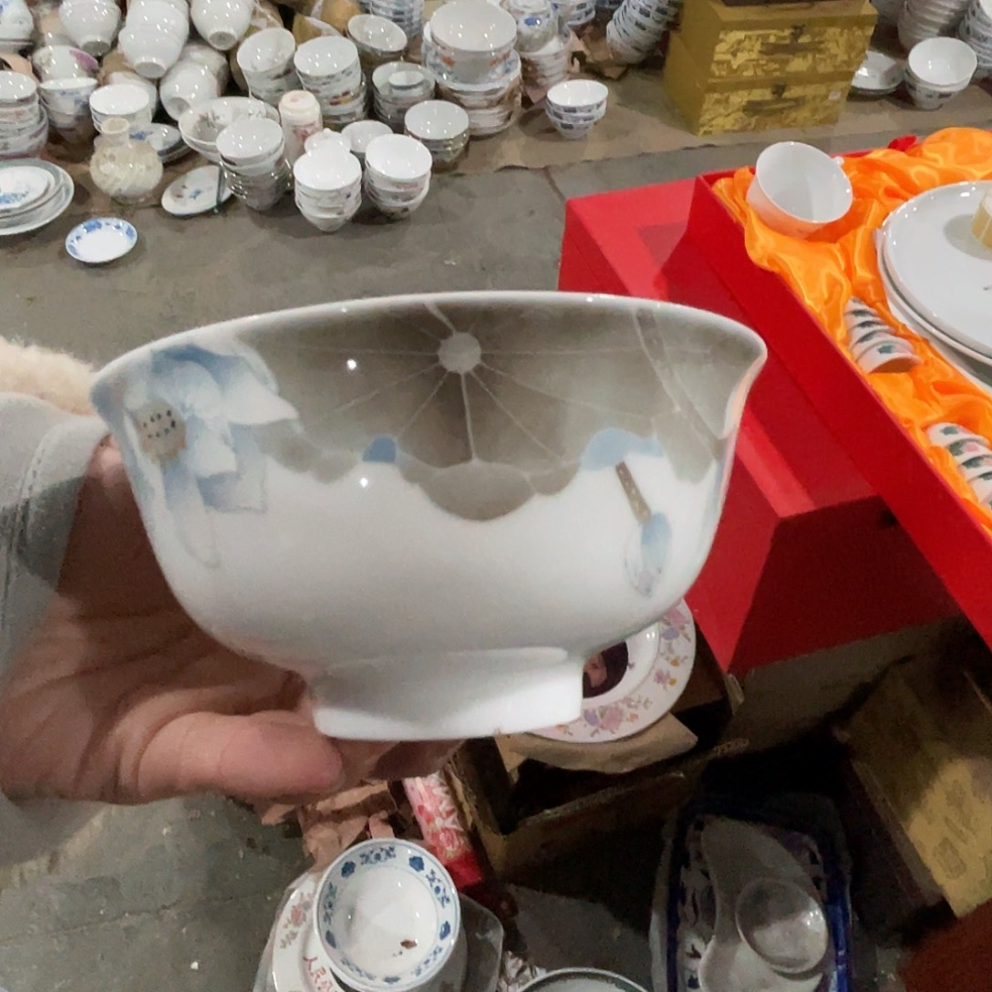 醴陵瓷直播供货基地手绘12厘米10个