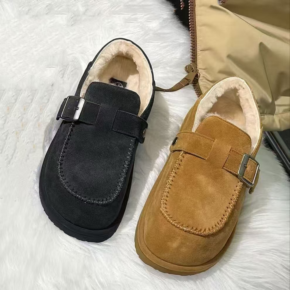 现货B1｜高端真皮棉里垫乐福女鞋｜半码拍大｜2688-1