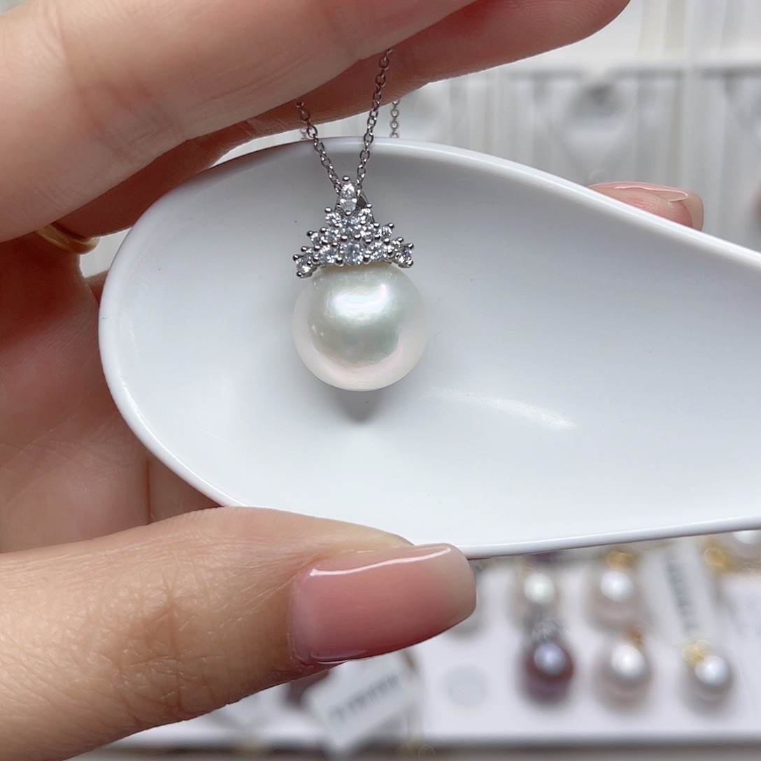 淡水珍珠未镶嵌吊坠(赠链)