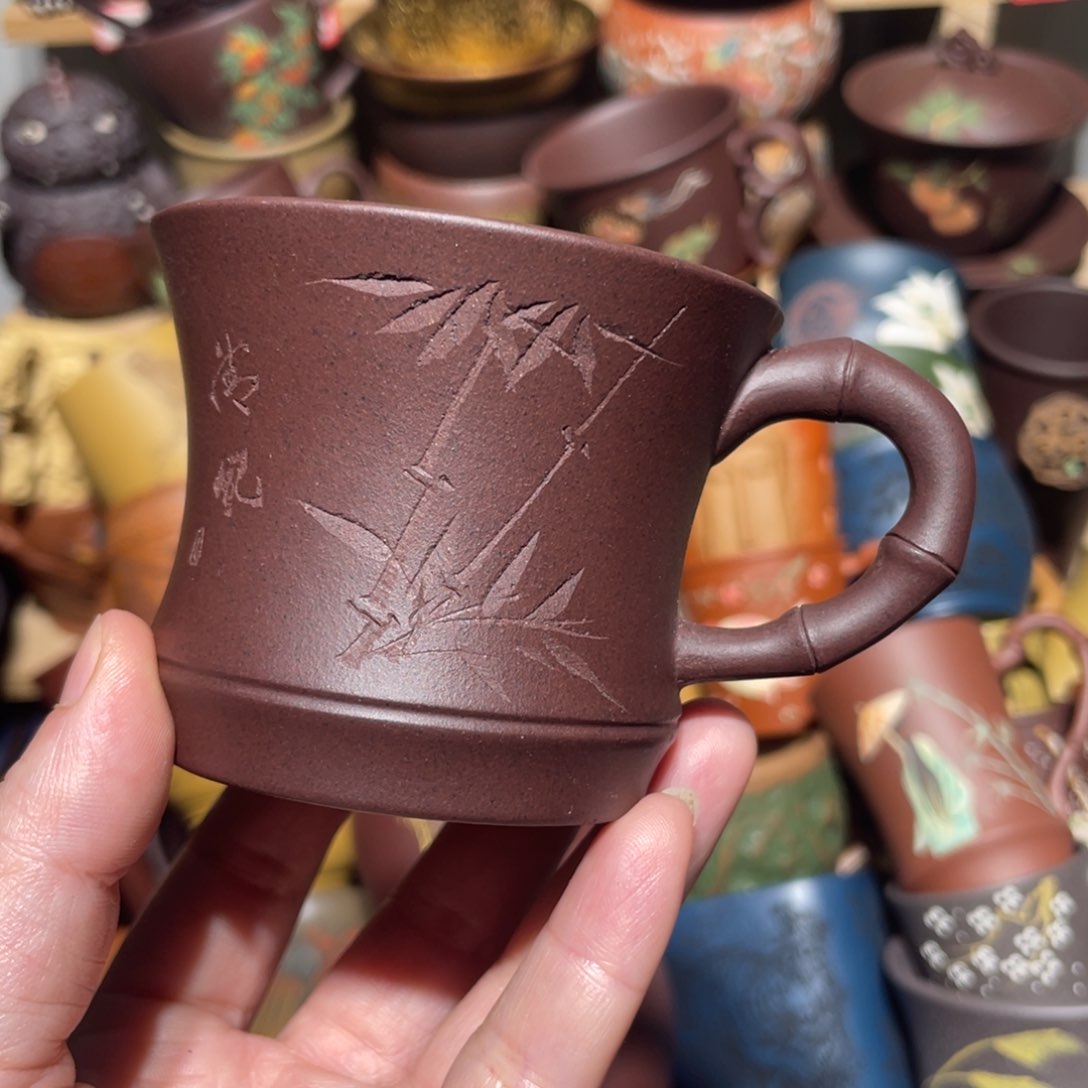 紫砂茶杯宜兴紫砂主人杯