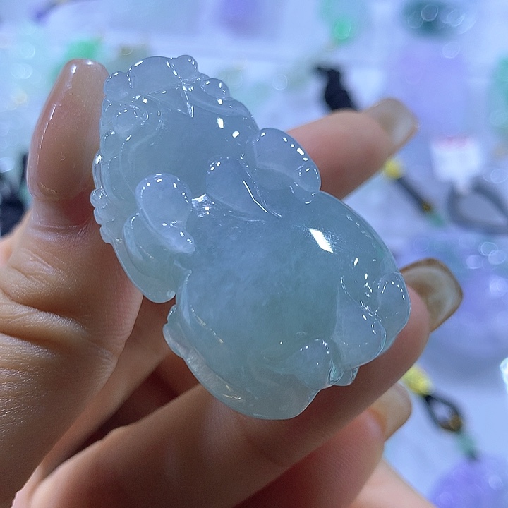 翡翠未镶嵌颈饰天然翡翠A货吊坠