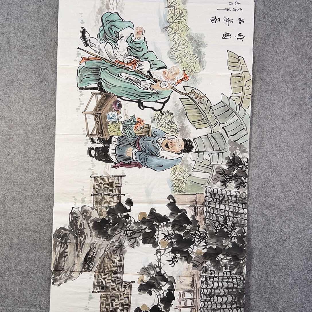 国画887 花鸟在此鸣叫时的鸣叫和