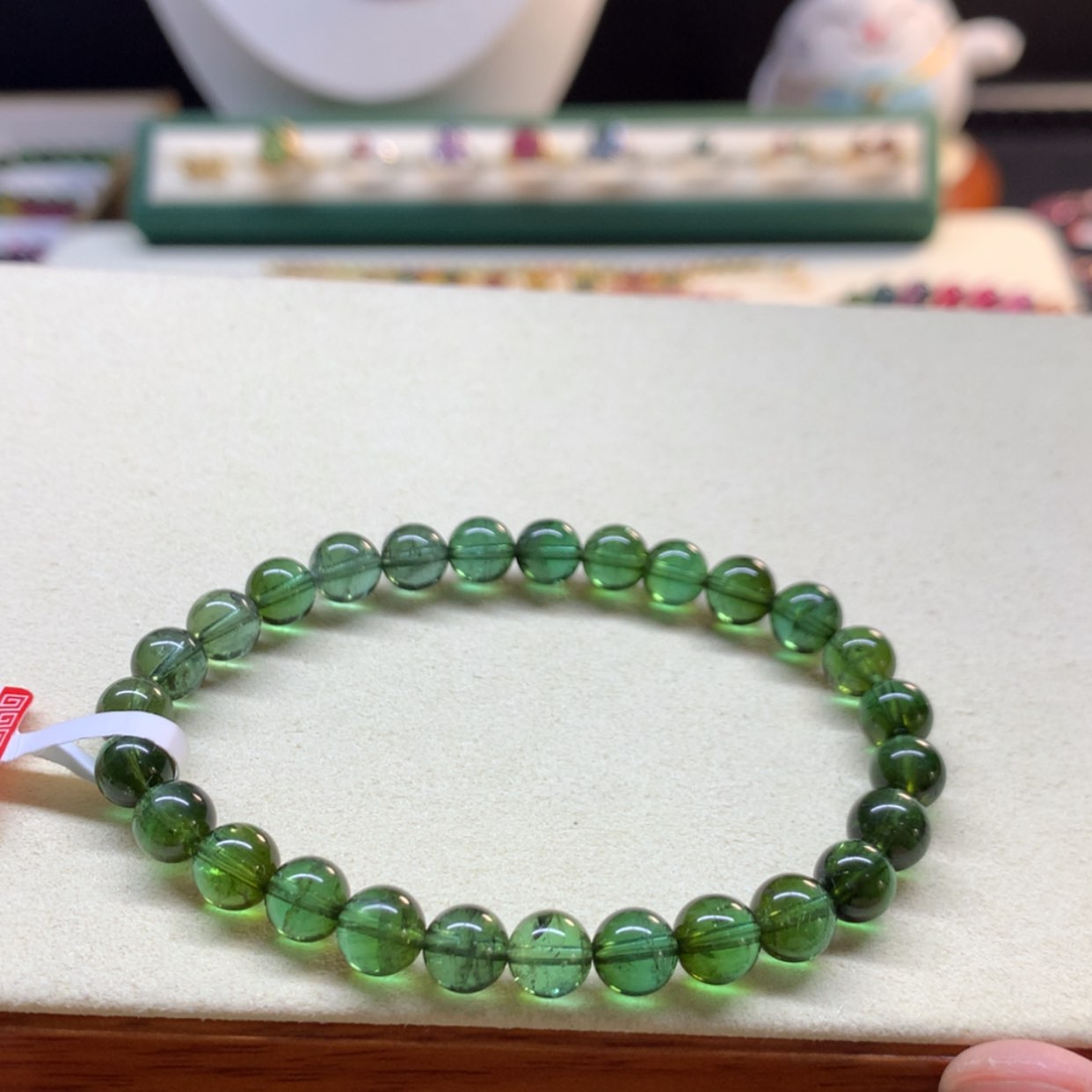 【闪购商品】碧玺手串未镶嵌绿碧玺6.5mm