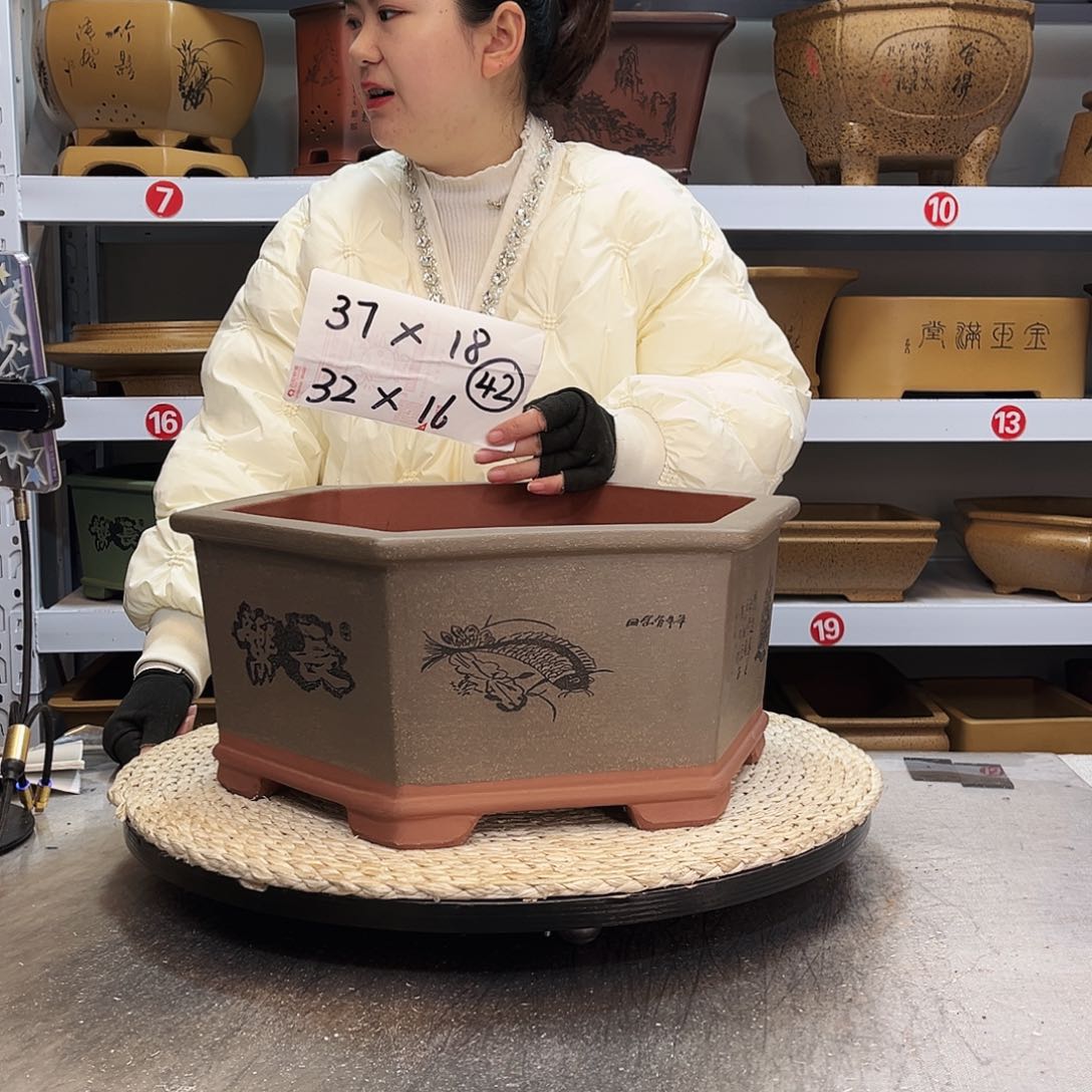 紫砂花盆紫砂花盆