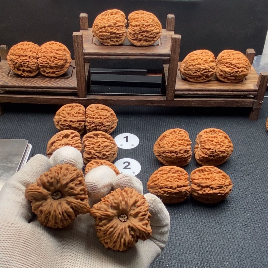 半***茶文玩核桃吊坠莫言地南疆石涿鹿