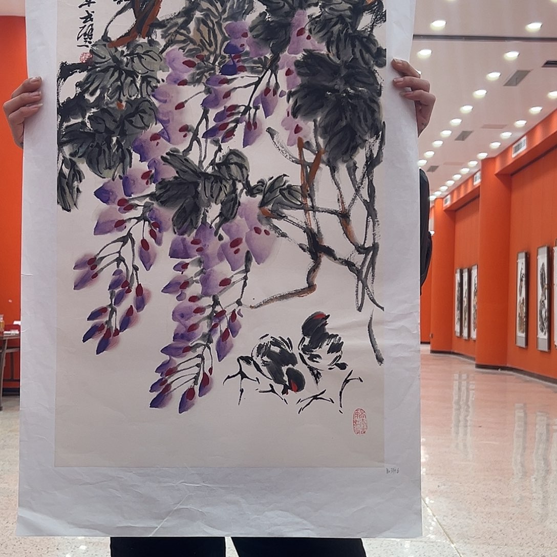 国画戈炳南国画作品带授权