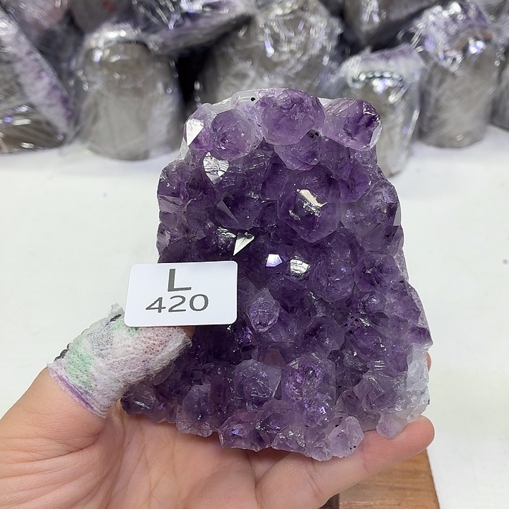 未镶嵌水晶摆件天然紫水晶