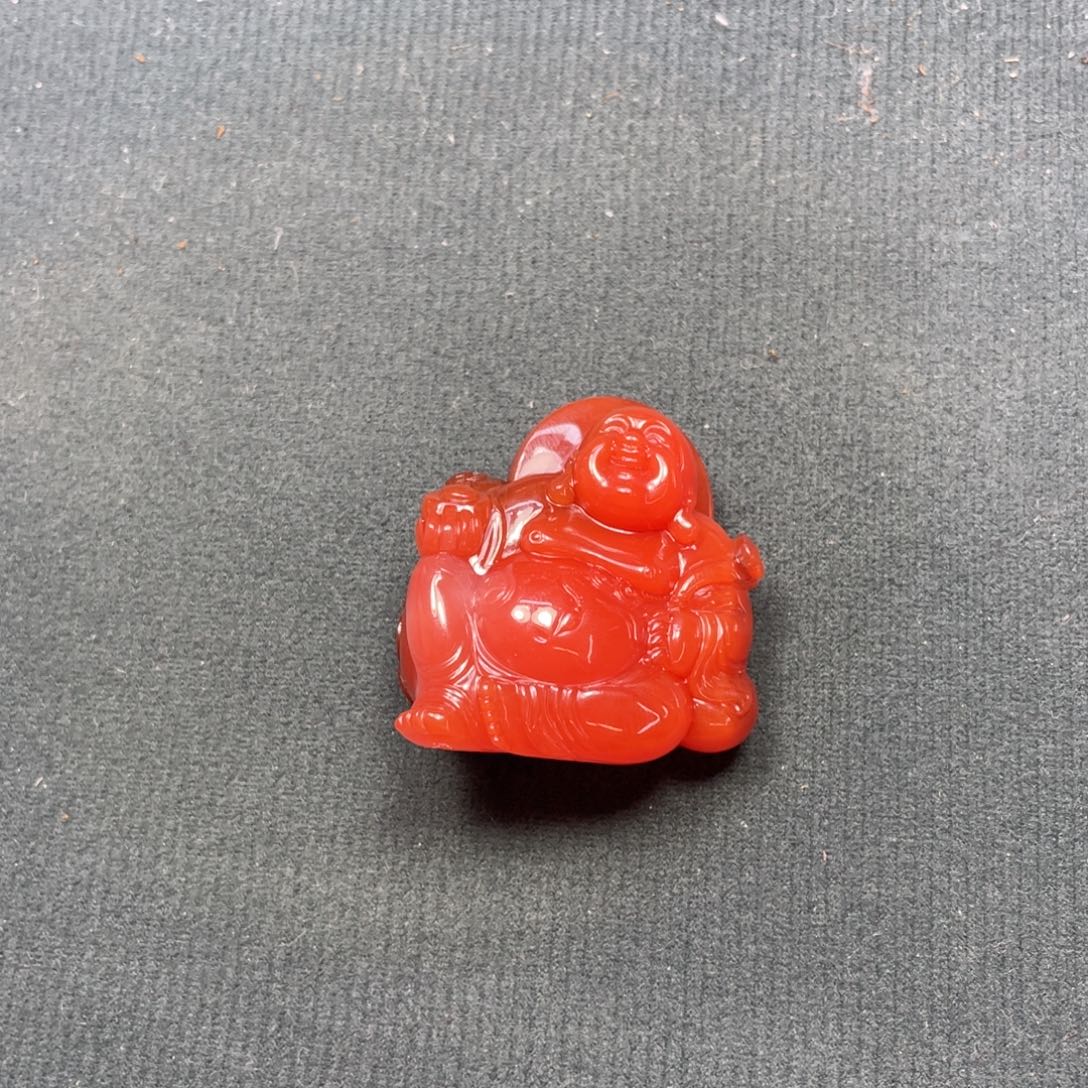 南红玛瑙未镶嵌颈饰大陷坝佛公挂件