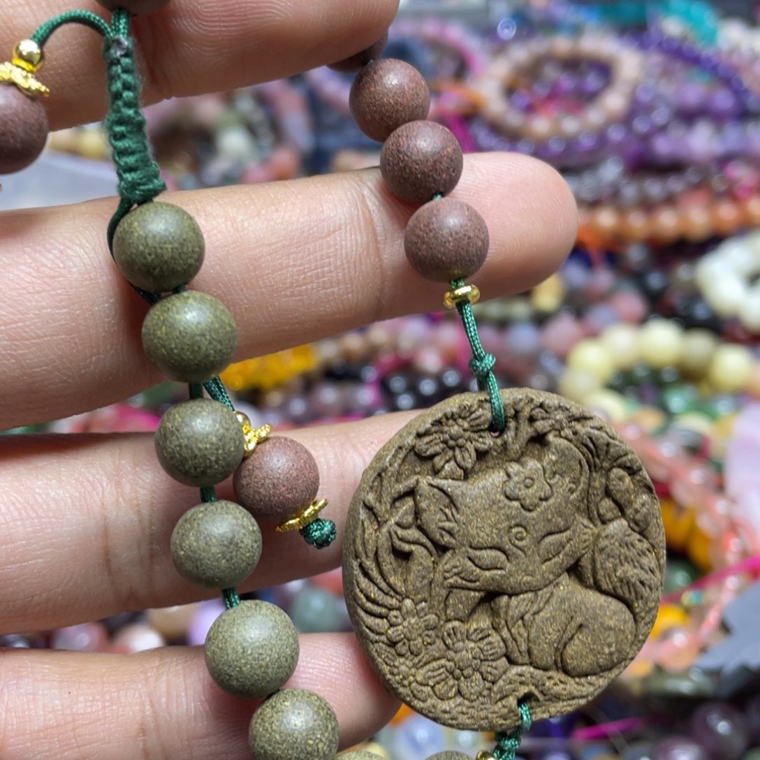 紫晶颈饰银S800镀金镶嵌