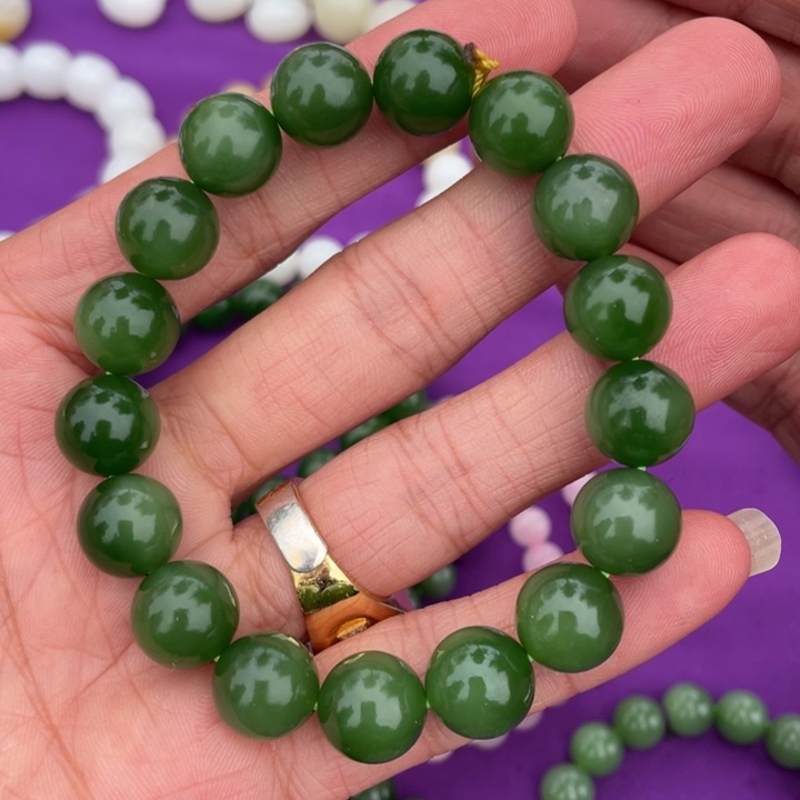 和田玉未镶嵌手链