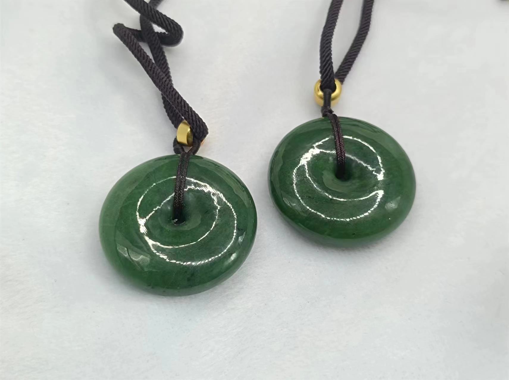 【康康严选】和田玉平安扣吊坠赠绳子X1【多样性发其一】约34-9mm+