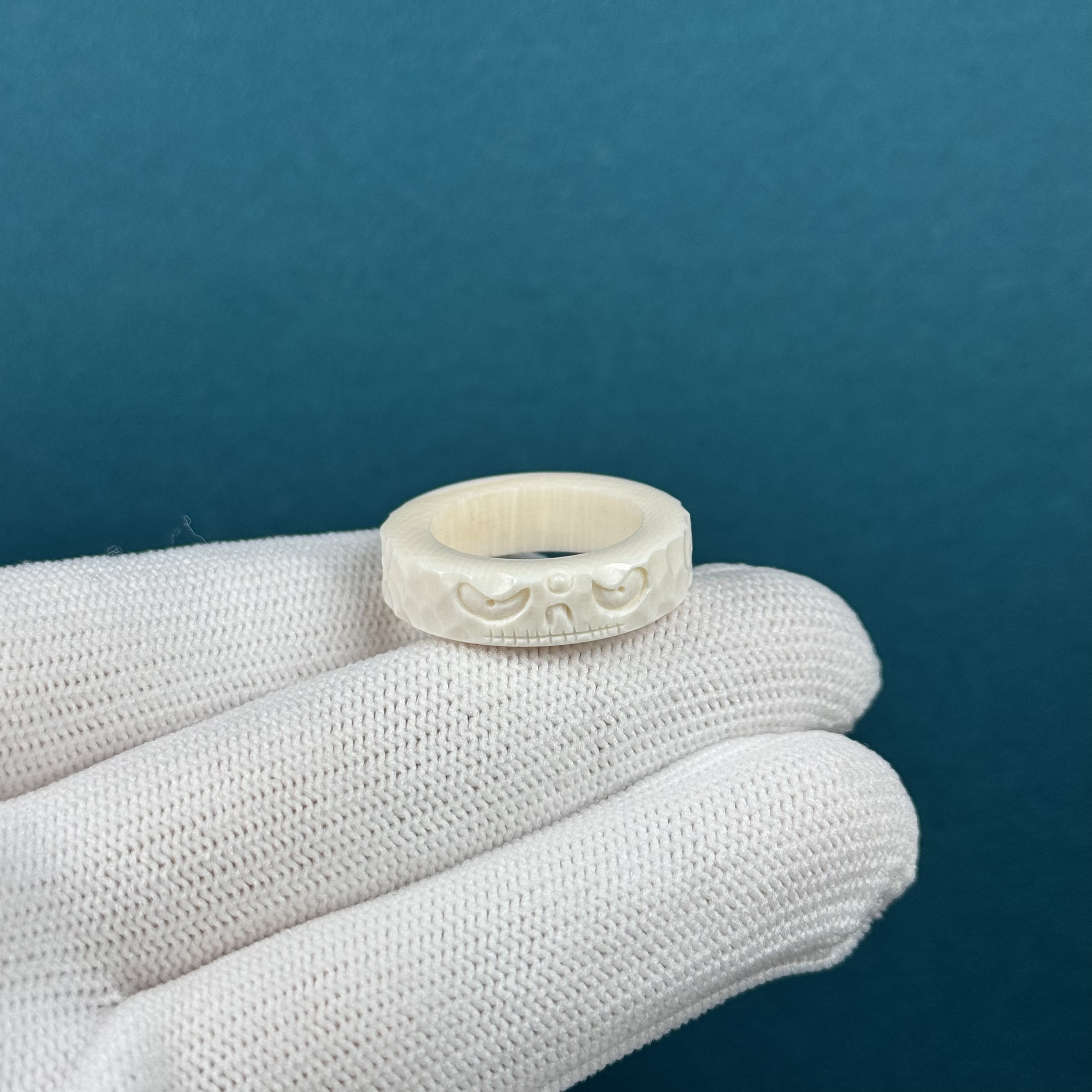 D80-52天然猛犸牙 阿呆跑环约16+mm支持复检假一罚十