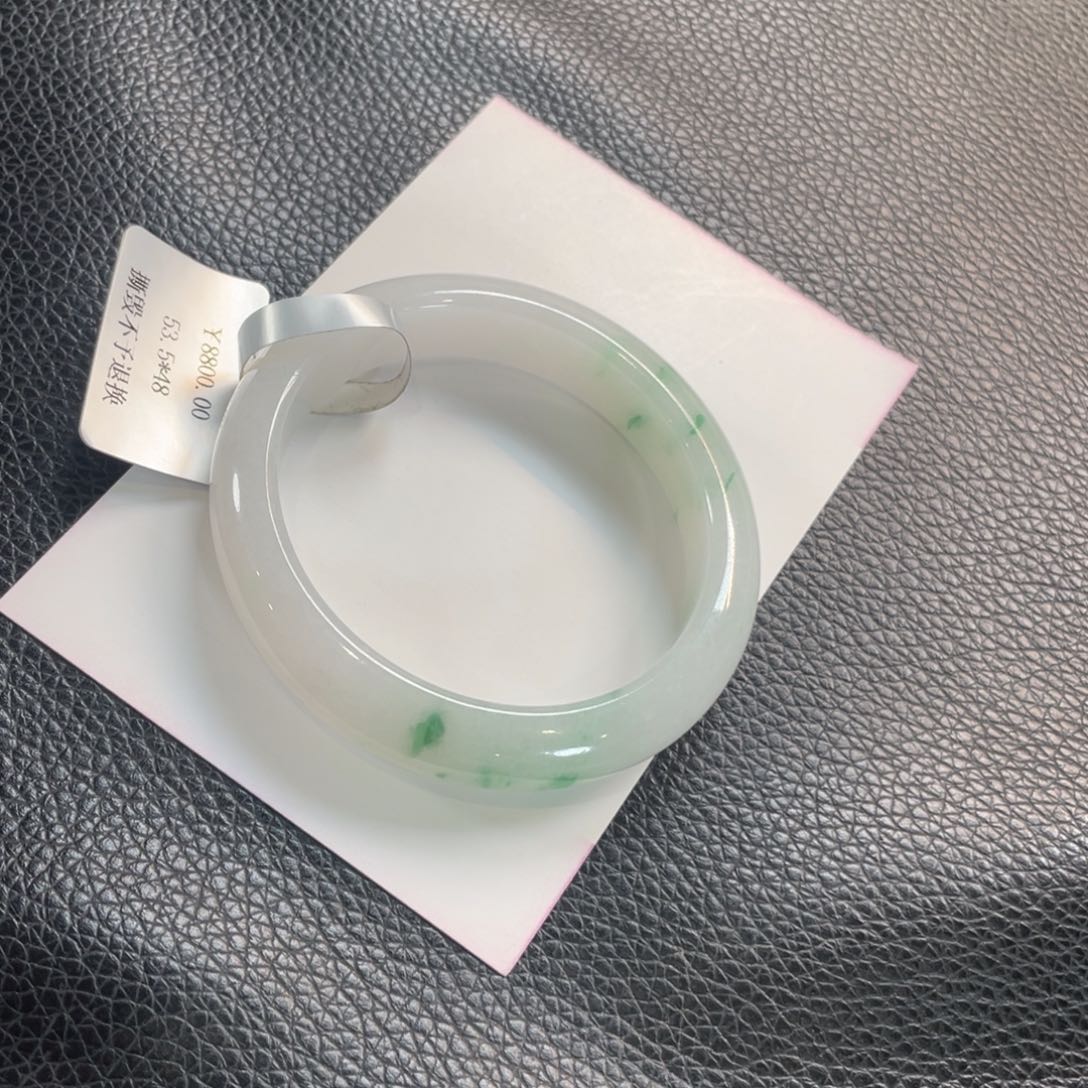 翡翠未镶嵌手镯113号 53贵妃