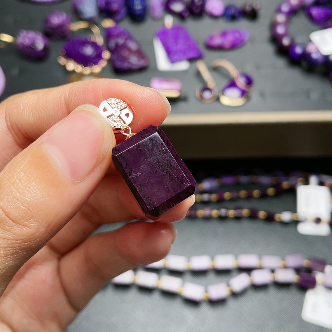 苏纪石（舒俱来）吊坠银S925镶嵌