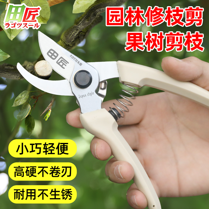 田匠日本果树修枝剪果树剪枝剪刀树粗枝花草修枝剪家用园艺专用剪