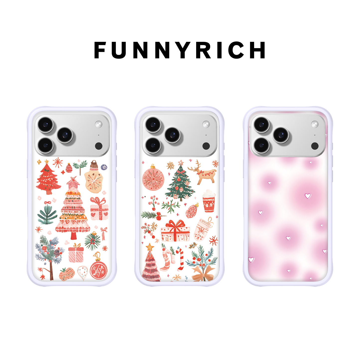 FUNNYRICH新款液态硅胶圣诞适用iPhone17/16ProMax手机壳苹果15