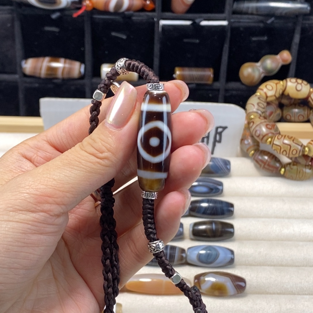 创***美玛瑙/玉髓合金颈饰