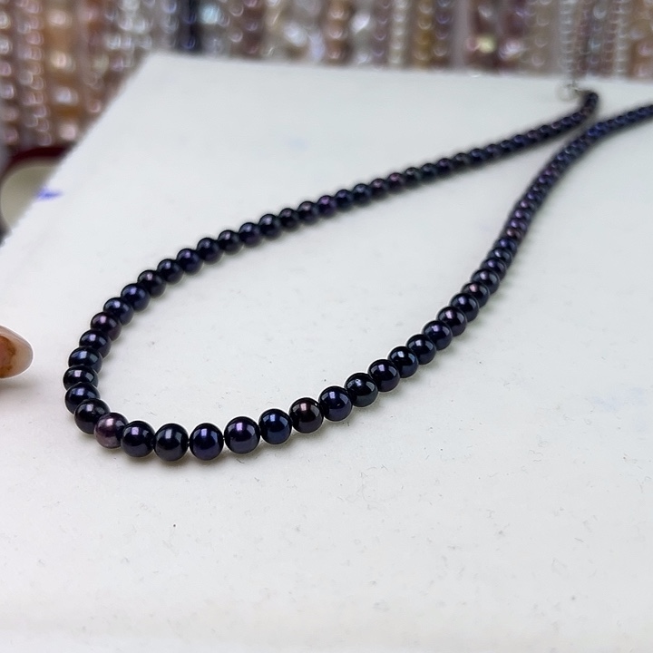 5-6蓝莓紫圆珠近圆