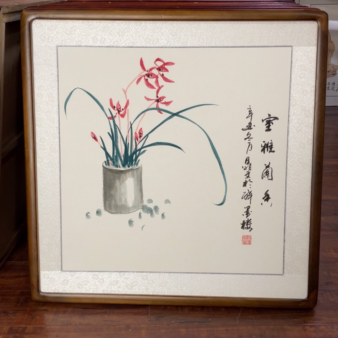 国画带框尺寸63*63厘米