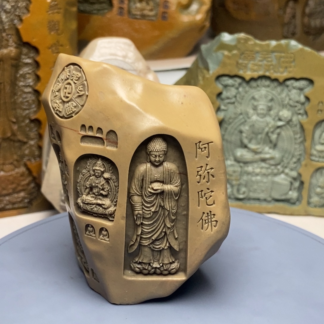 石材新疆戈壁石雕刻摆件