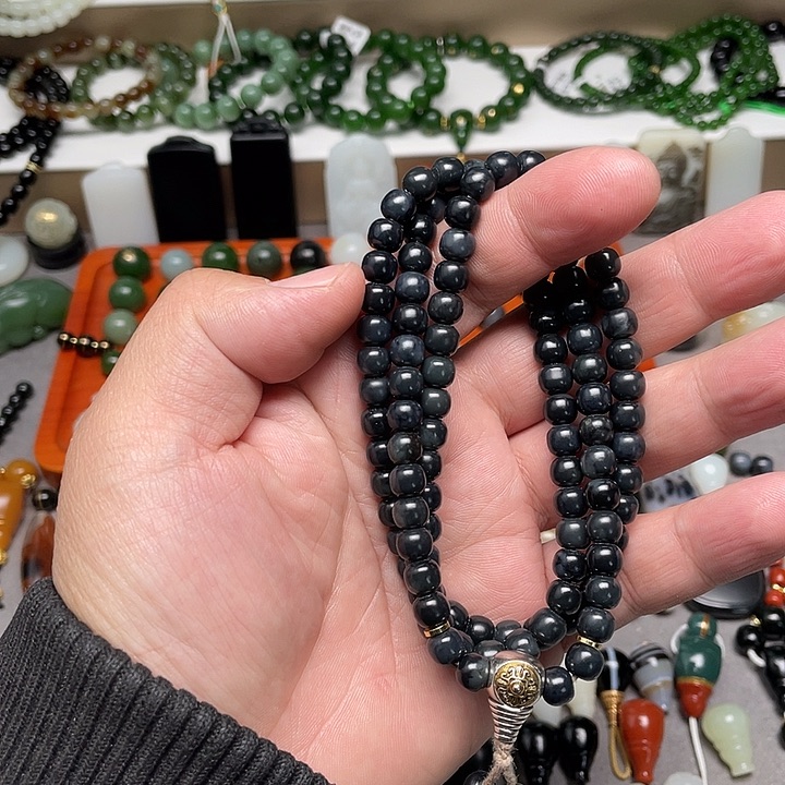 和田玉未镶嵌手链