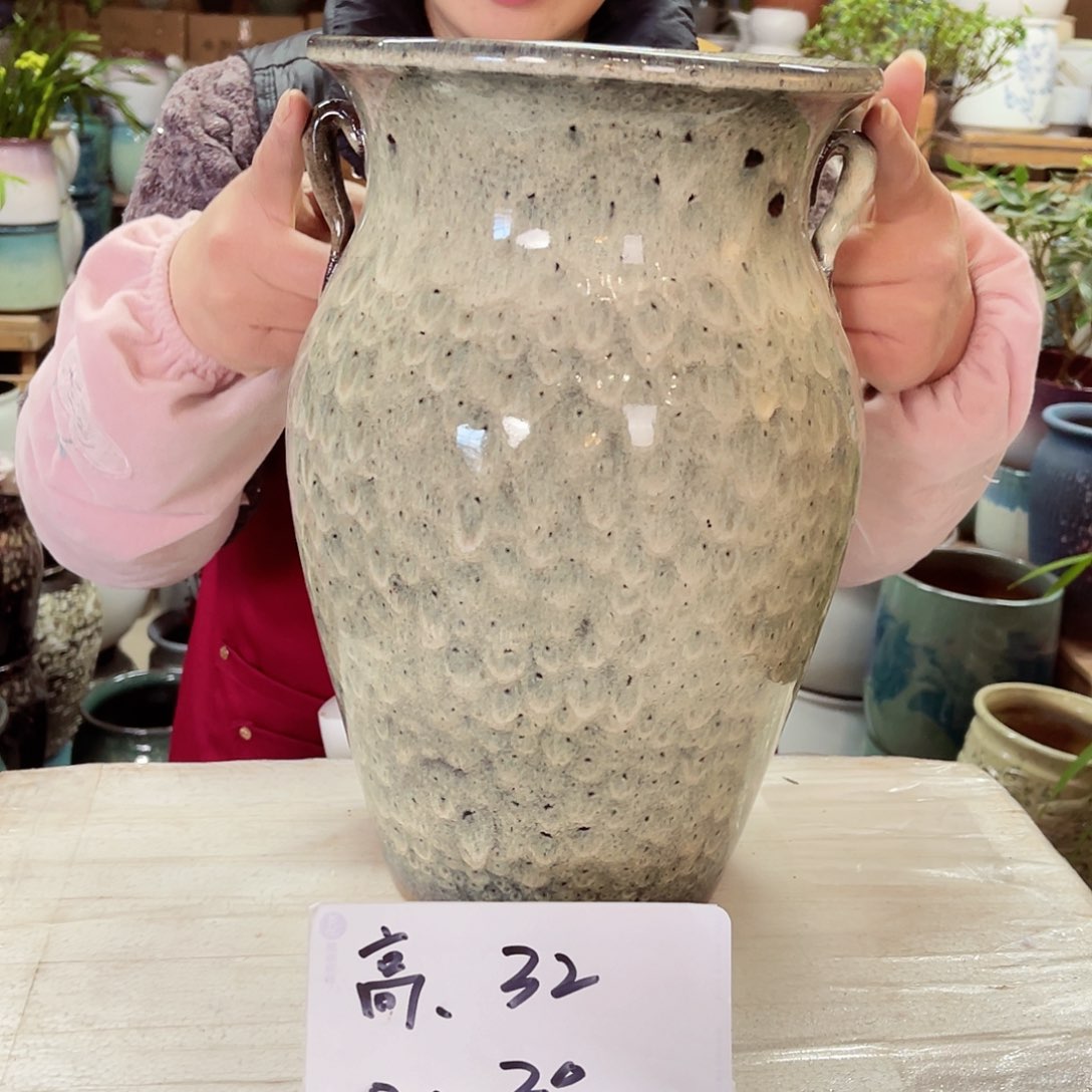 紫砂花盆高度32口径20