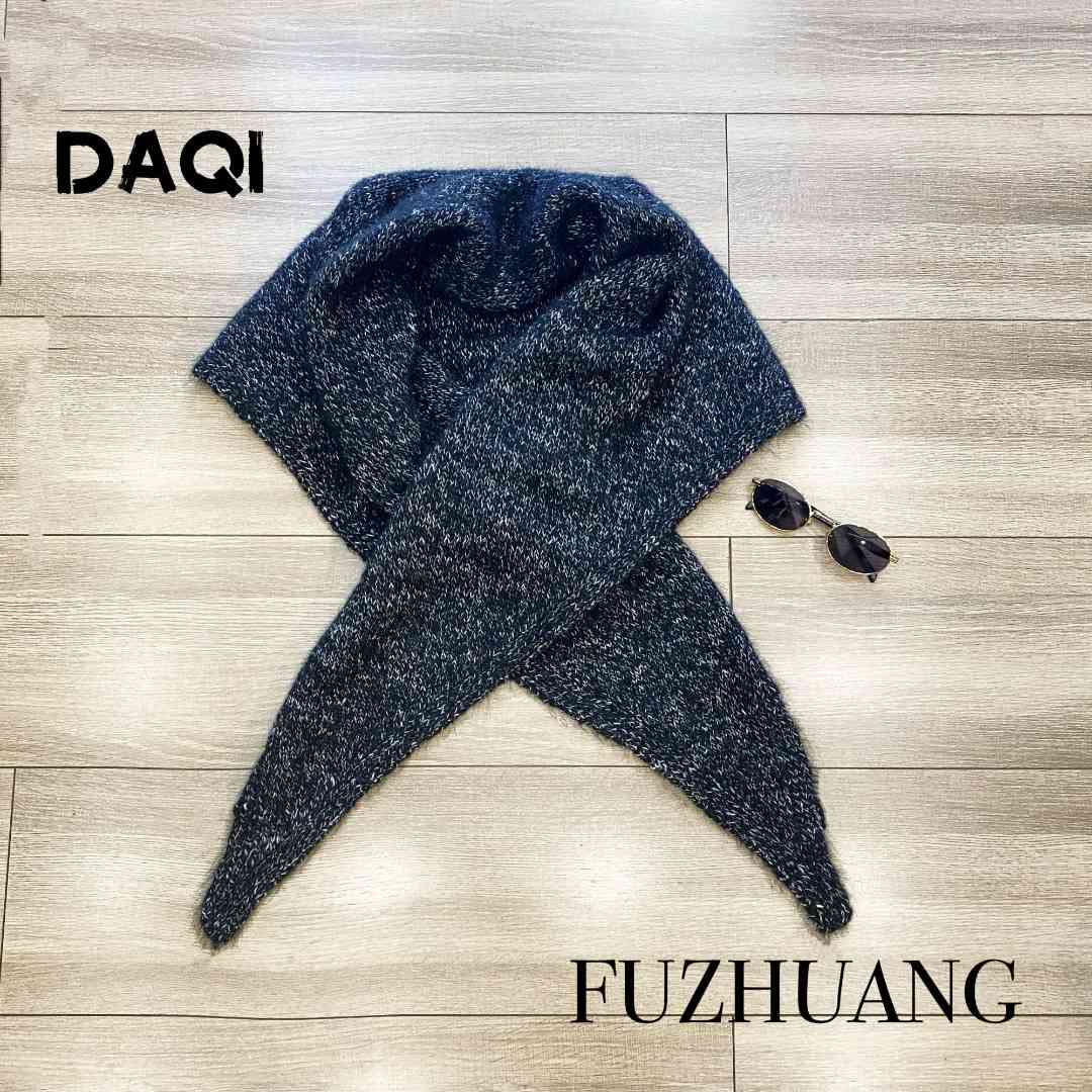 6816加大加长高质感氛围感花纱三角巾休闲百搭欧版披肩女