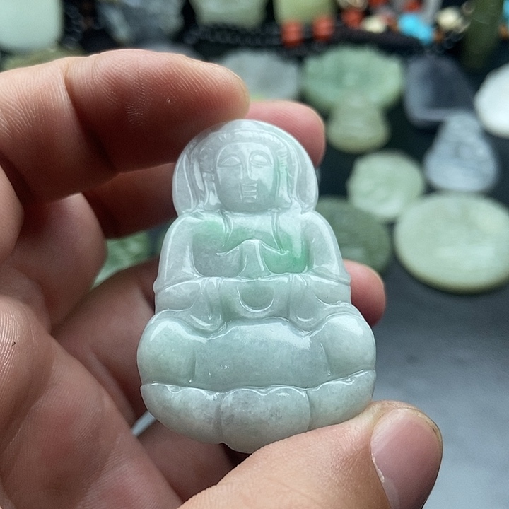 朋***6和田玉未镶嵌颈饰