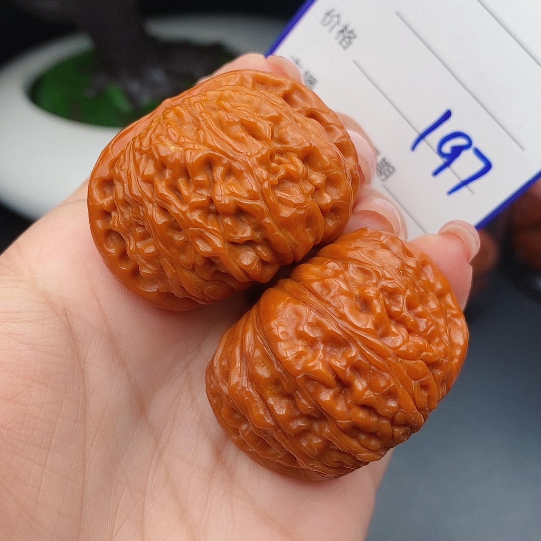 把件文玩核桃41闷白197