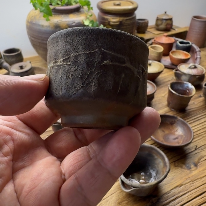 井上溪小备前烧主人杯