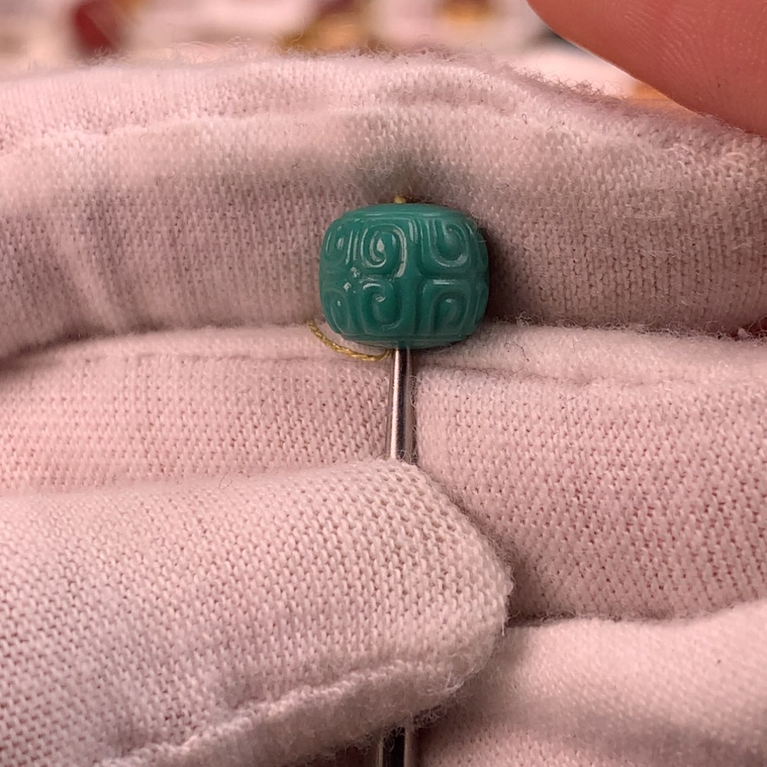 绿松石未镶嵌配饰蕊8.9*7.6