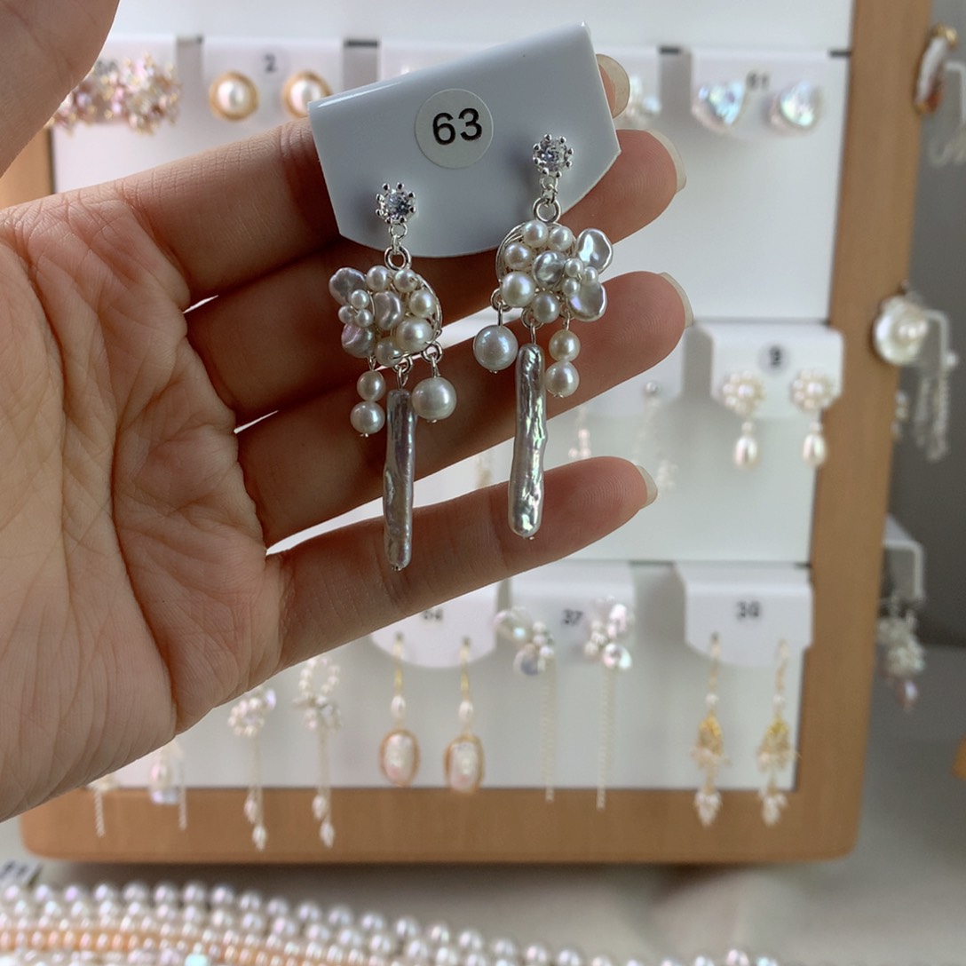 未镶嵌耳饰淡水珍珠