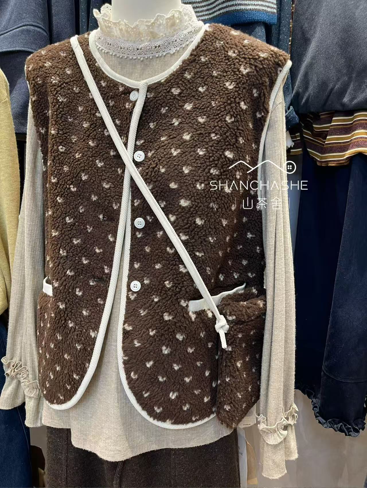 SCS#8672#马甲配包包 FL