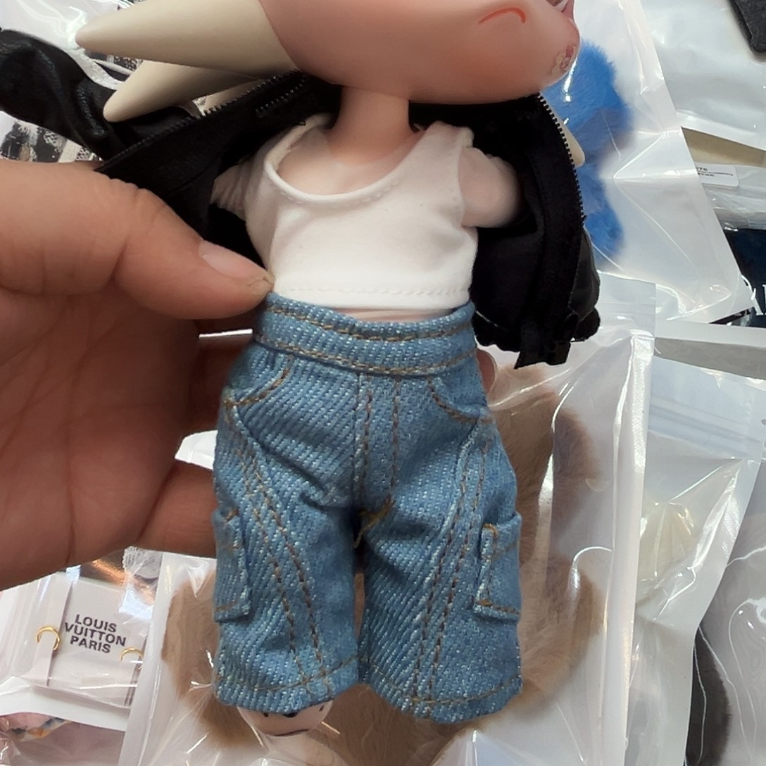 牛仔色弯刀裤新款