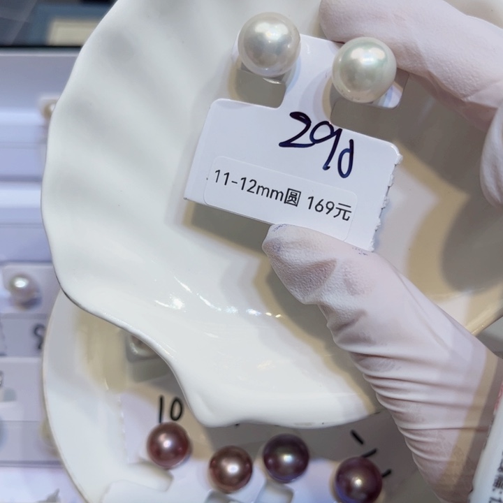 淡水珍珠耳饰银S925镶嵌