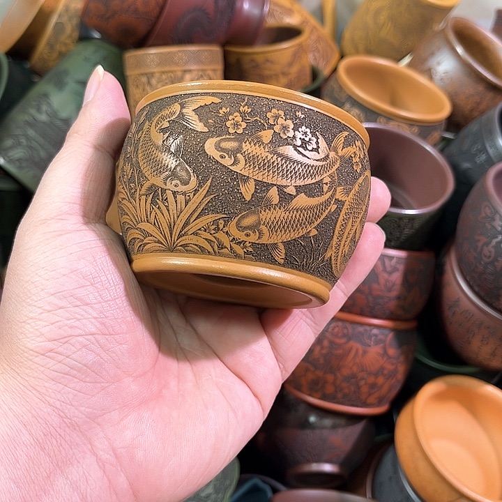 茶杯紫砂全手工紫砂主任杯