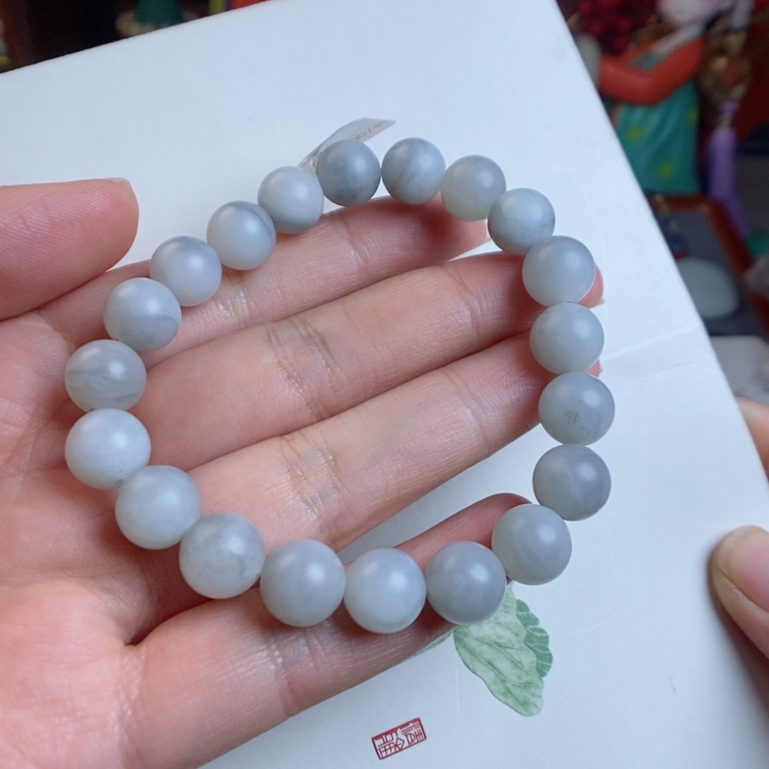 和田玉手链未镶嵌10黑山