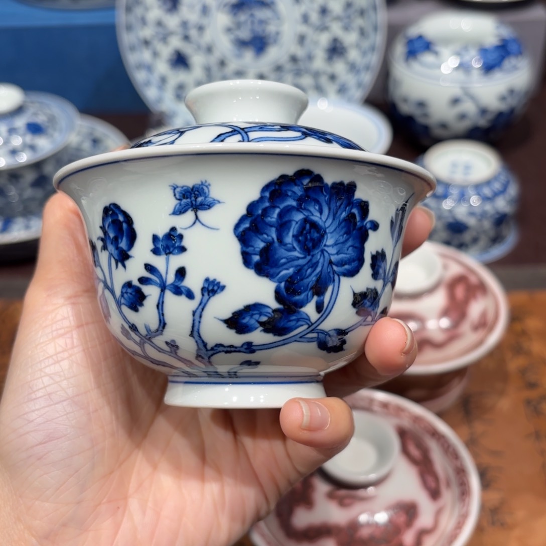 瓷片蓄*景德镇纯手工手绘